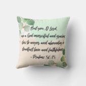 バイブルバスト詩篇グリーン葉装飾用クッション クッション (裏面)