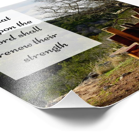 バイブルバース勇気付けられる聖なる書物、 経典風光明媚 フォトプリント (角)