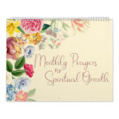 バイブルバース祈りの言葉フローラカスタム カレンダー (カバー)