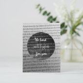 バイブルバース聖なる書物、 経典勇気付けられる ポストカード (スタンド正面)