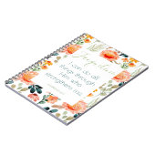 バイブルパーソナライズされたバースフローラ手帳ジャーナル ノートブック (左側)