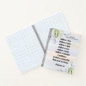 バイブルパーソナライズされたバースフローラ祈りの言葉ジャーナル ノートブック (内部)