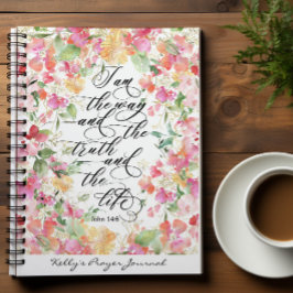 バイブルパーソナライズされたバースフローラ祈りの言葉ジャーナル ノートブック