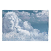 バイブルパーソナライズされたバースブルーグレーボーイズ枕ローケース 枕カバー (裏面)