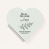 バイブルパーソナライズされたバース緑の祈りの言葉ジャーナル ノートブック (正面)