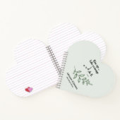 バイブルパーソナライズされたバース緑の祈りの言葉ジャーナル ノートブック (内部)