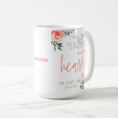 バイブルパーソナライズされた詩コーヒーマグ コーヒーマグカップ (正面右)