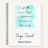 バイブルパーソナライズされた詩スパイラルノート ノートブック (正面)