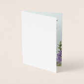 バイブルパーソナライズされた詩フローラグリーティングカード 箔カード (正面)