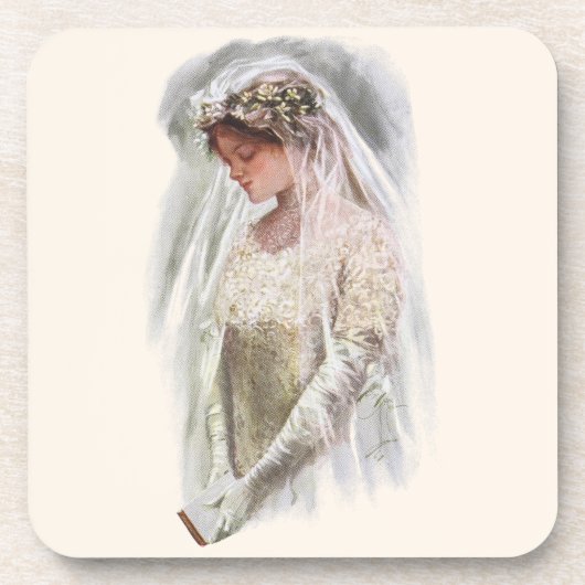 バイブルビクトリアンハリソン・フィッシャーのヴィンテージ花嫁 コースター (正面)