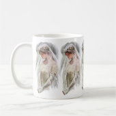 バイブルビクトリアンハリソン・フィッシャーのヴィンテージ花嫁 コーヒーマグカップ (左)