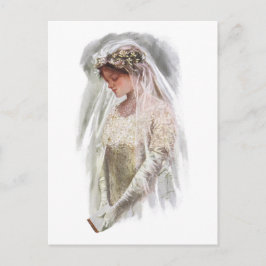 バイブルビクトリアンハリソン・フィッシャーのヴィンテージ花嫁 ポストカード