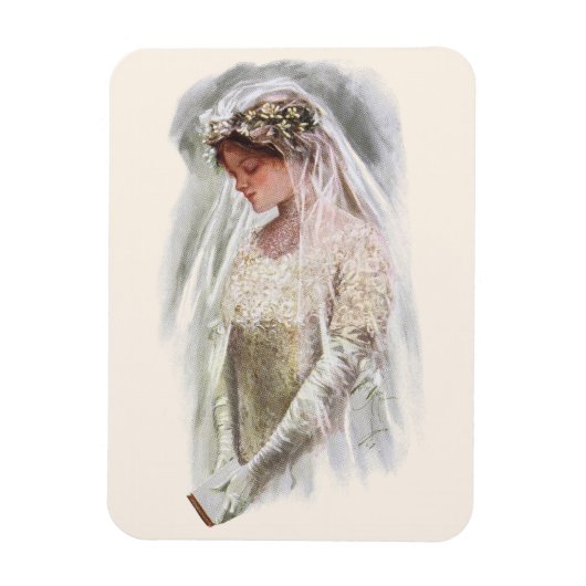 バイブルビクトリアンハリソン・フィッシャーのヴィンテージ花嫁 マグネット (縦)