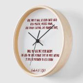 バイブル与えバースのルカ6:38 (KJV)バレンタインデー 壁時計 (傾斜)