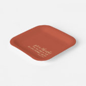 バイブル与え感謝してい聖なる書物、 経典オレンジサンクスギビング ペーパープレート (傾斜あり)