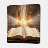 バイブル光線を開く セラミックオーナメント (左)