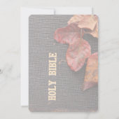 バイブル勉強招待状 招待状 (裏面)