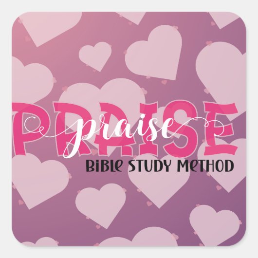 バイブル勉強 スクエアシール (正面)