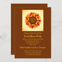 バイブル引用文紅葉感謝祭 招待状