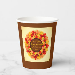 バイブル引用文紅葉感謝祭 紙コップ