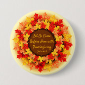 バイブル引用文紅葉感謝祭 缶バッジ (正面)