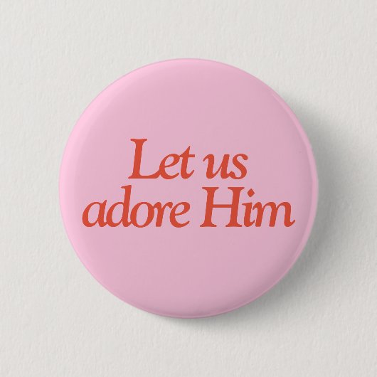 バイブル引用文 |彼を崇拝しよう 缶バッジ (正面)