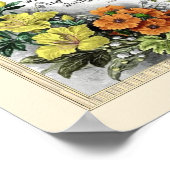 バイブル引用文（花） ポスター (角)