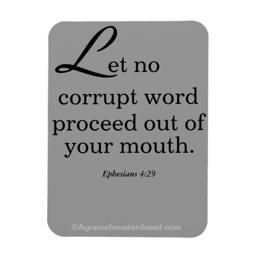 バイブル引用文Agrainofmustardseed.com マグネット (縦)