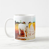 バイブル後を追引用文ザウェイ コーヒーマグカップ (左)