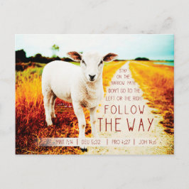 バイブル後を追引用文ザウェイ ポストカード