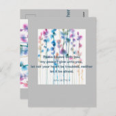 バイブル心地よい、水彩花 ポストカード (正面/裏面)