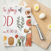 バイブル感動的の聖句を付けたキッチンタオル キッチンタオル (四つ折り)