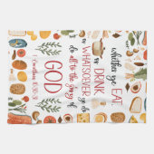 バイブル感動的の聖句を付けたキッチンタオル キッチンタオル (横)