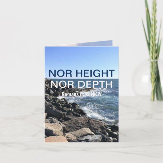 バイブル感動的シーブルーの詩の波 カード (正面)