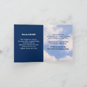 バイブル感動的シーブルーの詩の波 カード (内部)