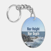 バイブル感動的シーブルーの詩の波 キーホルダー (正面左)