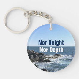 バイブル感動的シーブルーの詩の波 キーホルダー