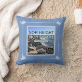 バイブル感動的シーブルーの詩の波 クッション (ブランケット)