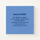 バイブル感動的シーブルーの詩の波 ノートブック (裏面)