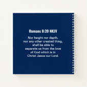 バイブル感動的シーブルーの詩の波 ノートブック (裏面)