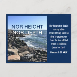 バイブル感動的シーブルーの詩の波 ポストカード