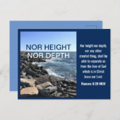 バイブル感動的シーブルーの詩の波 ポストカード (正面/裏面)