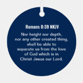 バイブル感動的シーブルーの詩の波 メタルオーナメント (裏面)