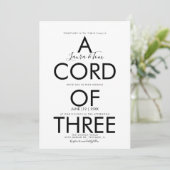 バイブル感動的スクリプトタイポグラフィ結婚ズ 招待状 (スタンド正面)