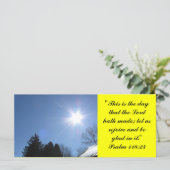 バイブル感動的バースのラックカード – Psalm 118:24 (スタンド正面)