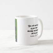 バイブル感動的バース恵み紫ブドウ コーヒーマグカップ (正面右)