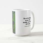 バイブル感動的バース恵み紫ブドウ コーヒーマグカップ (正面右)