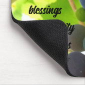 バイブル感動的バース恵み紫ブドウ マウスパッド (コーナー)