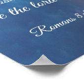 バイブル感動的ローマ8:28引用文雷雨 ポスター (角)