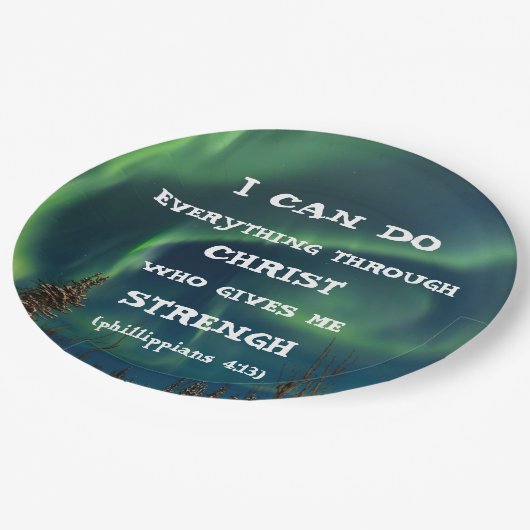 バイブル感動的引用文ノーザンライト ペーパープレート (アングル)